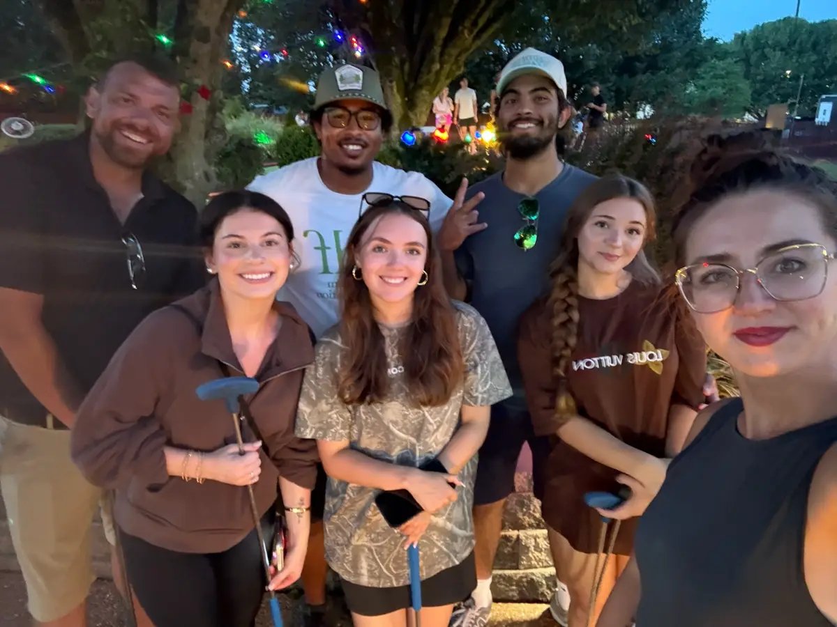 Mini golf night with the Sunrise crew.